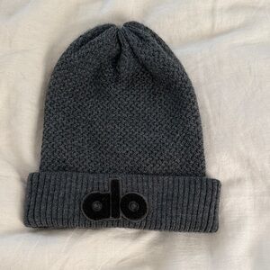 ALO Yoga Charcoal Knit Beanie